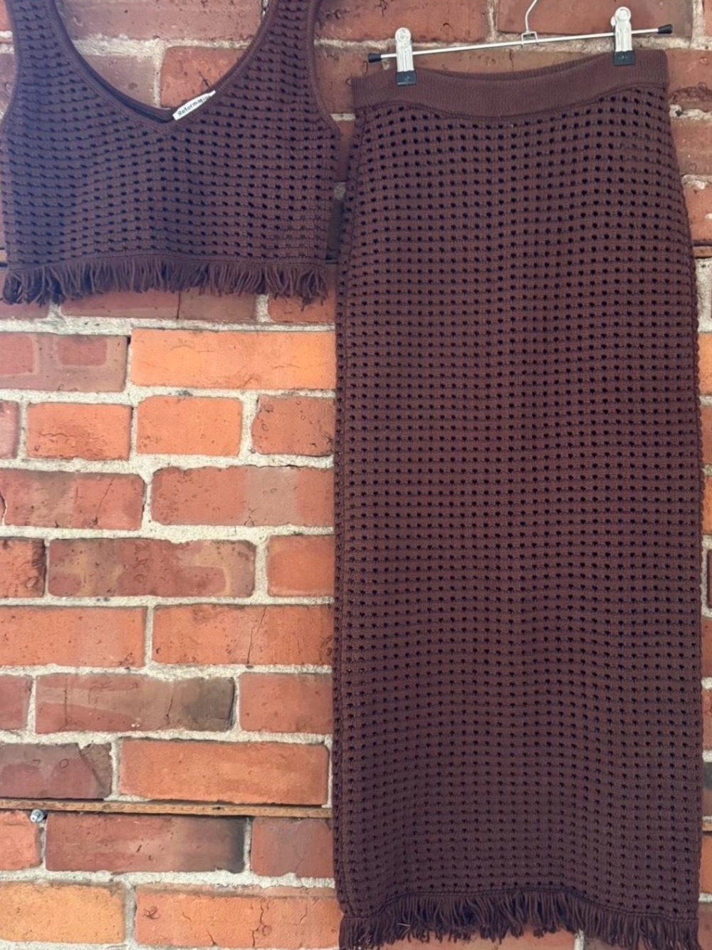Reformation Lieta Open Knit Two Piece Set - Picture 2 of 6